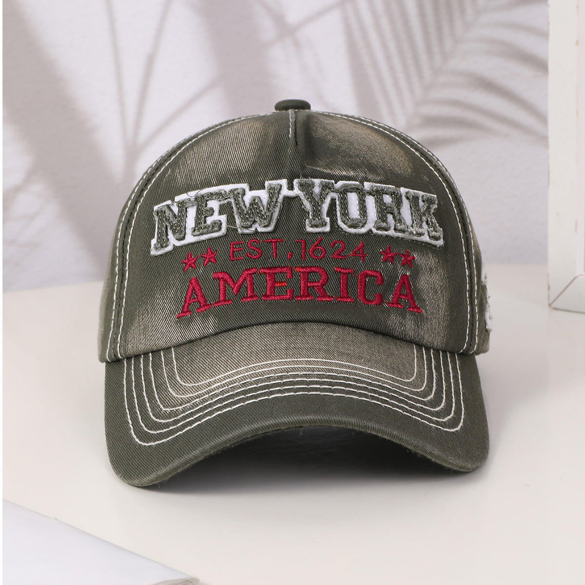 Spring And Autumn Men's And Women's Style Baseball Caps With Fashionable NEW YORK Letter Embroidery. Versatile For Outdoor Cycling.