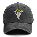 2pcs Cute Spooky BOO Cap For Women Men, Adjustable Embroidered Wash Cotton Baseball Cap