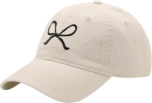 Trendy Bow-Tie Baseball Cap for Women