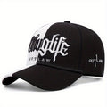 Embroidered Letter Double Stitching All-matching Sun Hat Peaked Cap