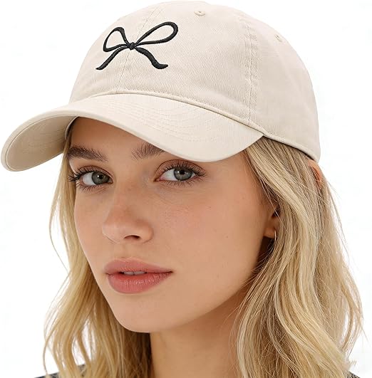Trendy Bow-Tie Baseball Cap for Women