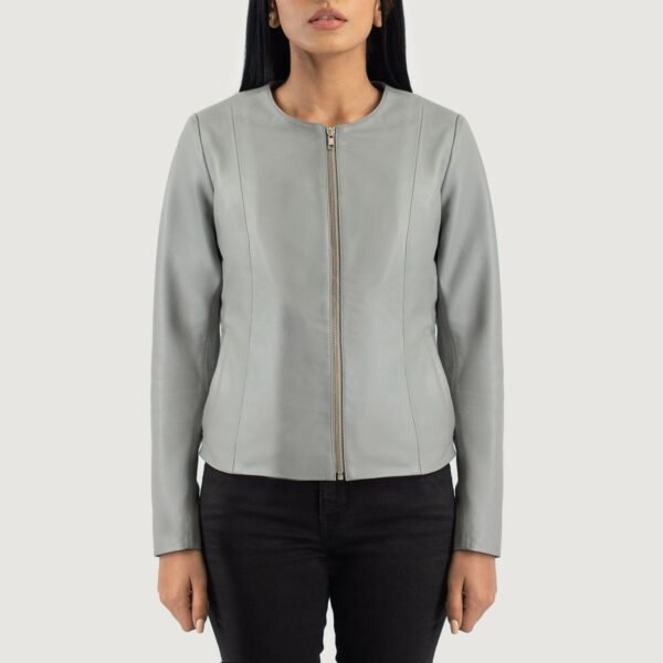 Elixir Grey Leather Jacket