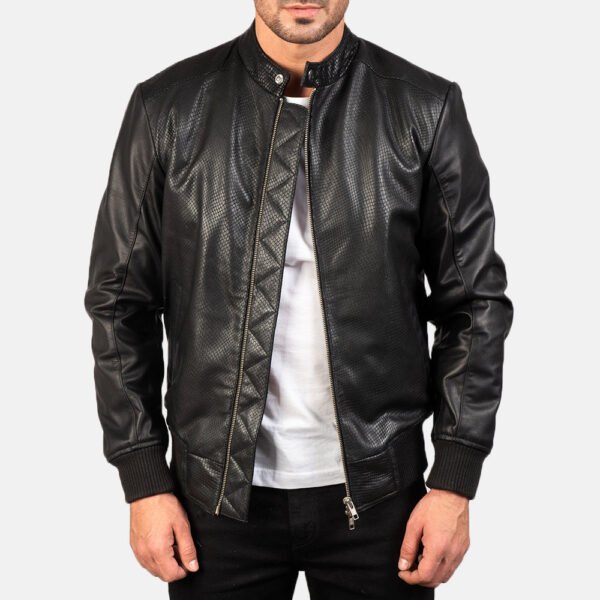 Sheepskin Leather Bomber Jacket